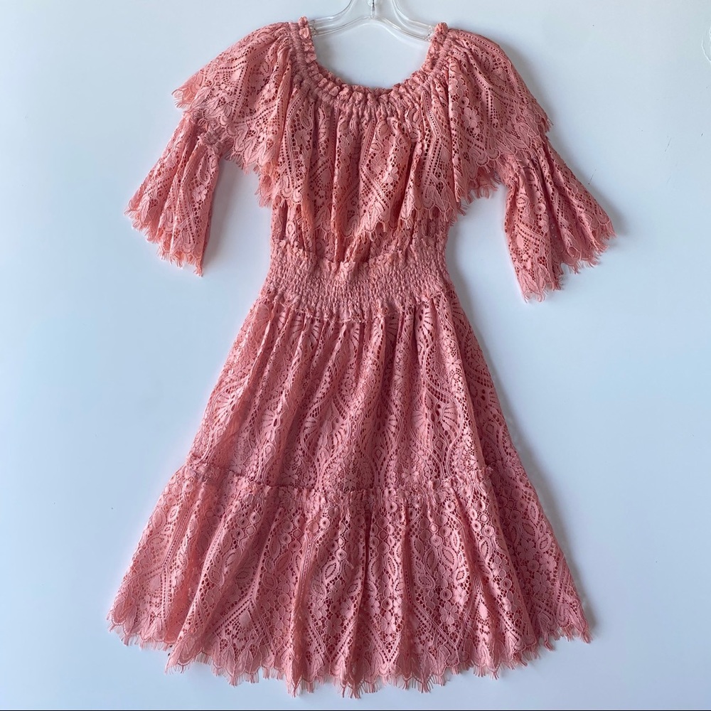 Perseverance London peach Doily Lace peaco… - Picture 2 of 8
